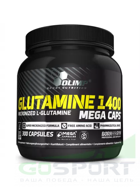 L-Глютамин OLIMP GLUTAMINE 1400 MEGA CAPS 300 капсул, Нейтральный L-Глютамин OLIMP GLUTAMINE 1400 MEGA CAPS 300 капсул, Нейтральный