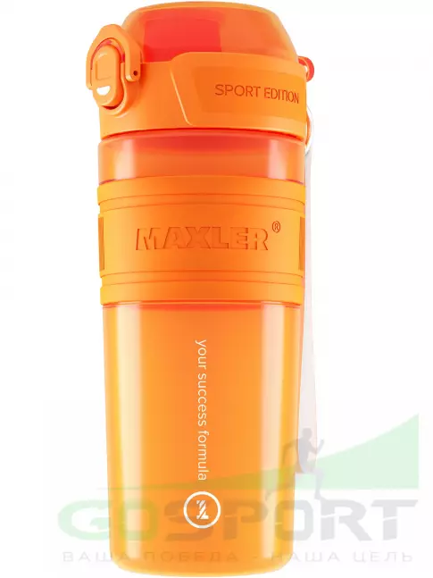 Шейкер 700 мл MAXLER Shaker Bottle Sport Edition 750 мл, Оранжевый Шейкер 700 мл MAXLER Shaker Bottle Sport Edition 750 мл, Оранжевый