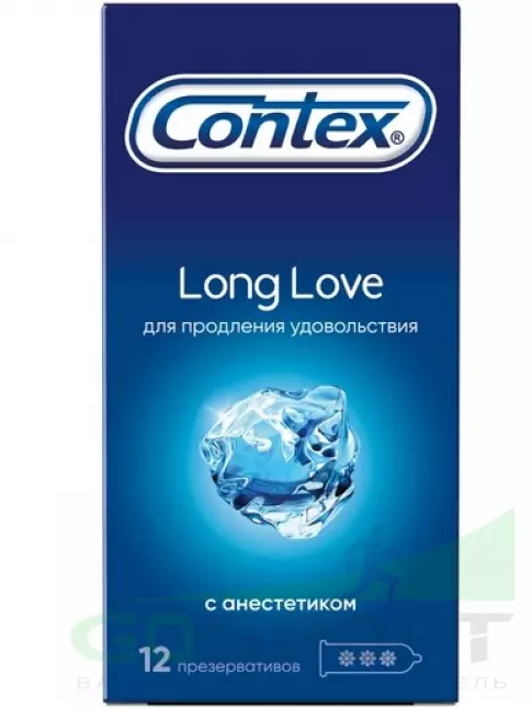 Презервативы Contex Long Love (с анестетиком) 12 шт Презервативы Contex Long Love (с анестетиком) 12 шт