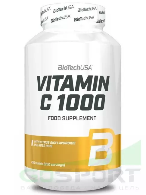 Витамин C BioTechUSA Vitamin C 1000 mg 250 таблеток Витамин C BioTechUSA Vitamin C 1000 mg 250 таблеток