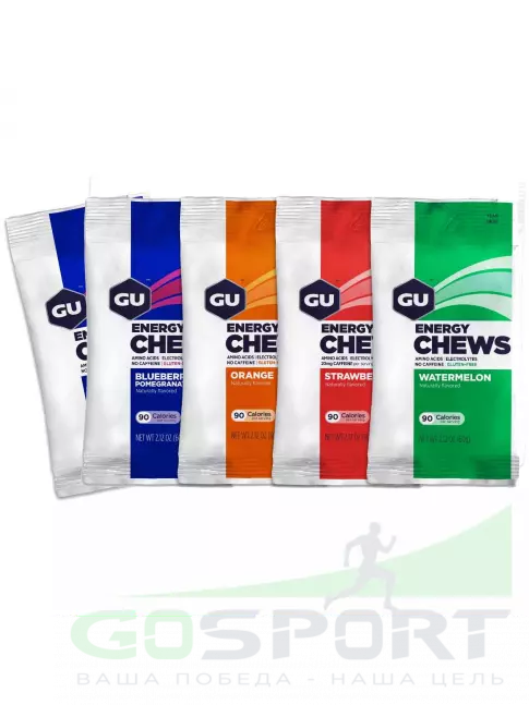 Конфетки GU Energy Labs Мармеладки Energy Chews 5 x 60 г, Микс Конфетки GU Energy Labs Мармеладки Energy Chews 5 x 60 г, Микс