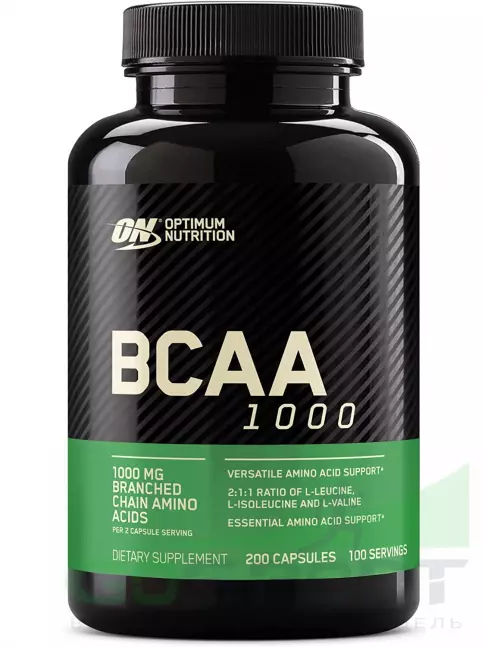 BCAA Optimum Nutrition BCAA 1000 200 капсул BCAA Optimum Nutrition BCAA 1000 200 капсул