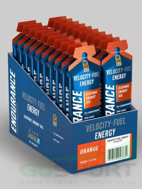 Энергетический гель питьевой APPLIED NUTRITION Endurance Velocity Fuel ENERGY Isotonic Gel 20 саше, Апельсин Энергетический гель питьевой APPLIED NUTRITION Endurance Velocity Fuel ENERGY Isotonic Gel 20 саше, Апельсин
