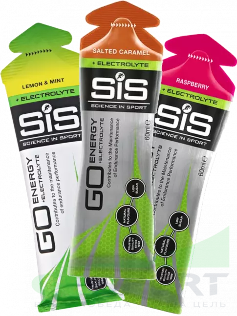Гель питьевой SCIENCE IN SPORT (SiS) Go Energy + Electrolyte Gels 12 x 60 мл, Mix 12 Гель питьевой SCIENCE IN SPORT (SiS) Go Energy + Electrolyte Gels 12 x 60 мл, Mix 12