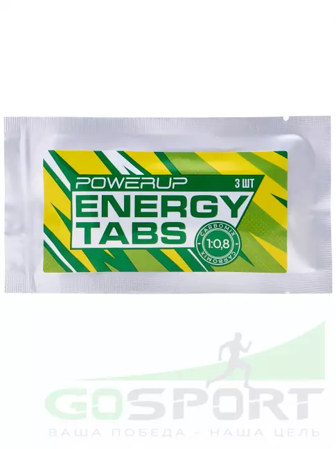 Углеводная загрузка Powerup Energy Tabs 3 таблетки Углеводная загрузка Powerup Energy Tabs 3 таблетки