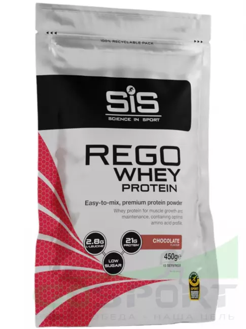Комплексный протеин SCIENCE IN SPORT (SiS) REGO Whey Protein 450 г, Шоколад Комплексный протеин SCIENCE IN SPORT (SiS) REGO Whey Protein 450 г, Шоколад
