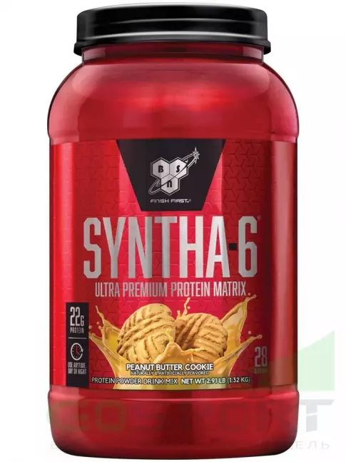 Комплексный протеин BSN SYNTHA-6 1320 г, Печенье с арахисовым маслом Комплексный протеин BSN SYNTHA-6 1320 г, Печенье с арахисовым маслом