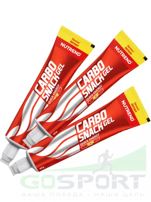 Гель питьевой NUTREND Carbosnack туба 3 шт x 50 г, Лимон Гель питьевой NUTREND Carbosnack туба 3 шт x 50 г, Лимон