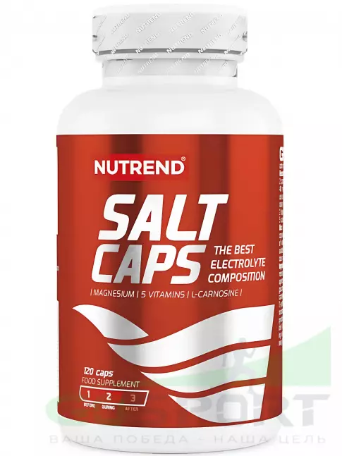Солевые таблетки NUTREND SALT CAPS электролит 120 капсул Солевые таблетки NUTREND SALT CAPS электролит 120 капсул