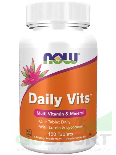 Витаминный комплекс NOW Foods Daily Vits 100 таблеток Витаминный комплекс NOW Foods Daily Vits 100 таблеток