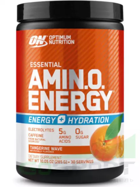 Аминокислоты Optimum Nutrition Essential Amino Energy + Electrolytes 285 г, Мандариновая волна