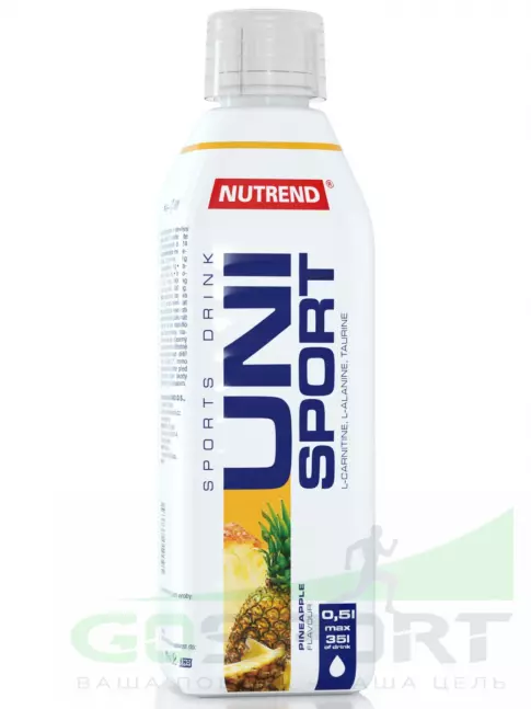 Изотоник NUTREND Unisport 500 мл, Ананас Изотоник NUTREND Unisport 500 мл, Ананас