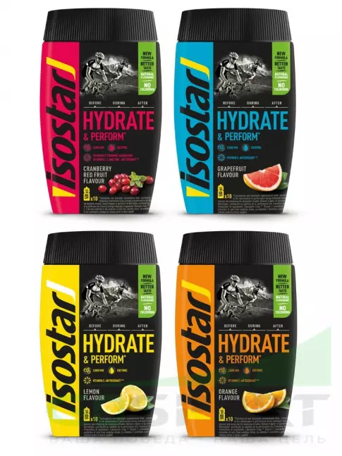 Изотоник Isostar 1x4 Hydrate and Perform Powder 4 x 400 гр, Mix Изотоник Isostar 1x4 Hydrate and Perform Powder 4 x 400 гр, Mix
