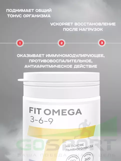 Омега-3 Академия-Т Fit Omega 3-6-9 90 капсул Омега-3 Академия-Т Fit Omega 3-6-9 90 капсул