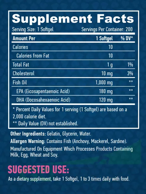 Омега-3 Haya Labs Omega 3 300 mg 200 гелевых капсул Омега-3 Haya Labs Omega 3 300 mg 200 гелевых капсул