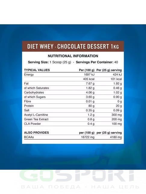 Сывороточный протеин APPLIED NUTRITION Diet Whey 1000 г, Шоколадный десерт Сывороточный протеин APPLIED NUTRITION Diet Whey 1000 г, Шоколадный десерт