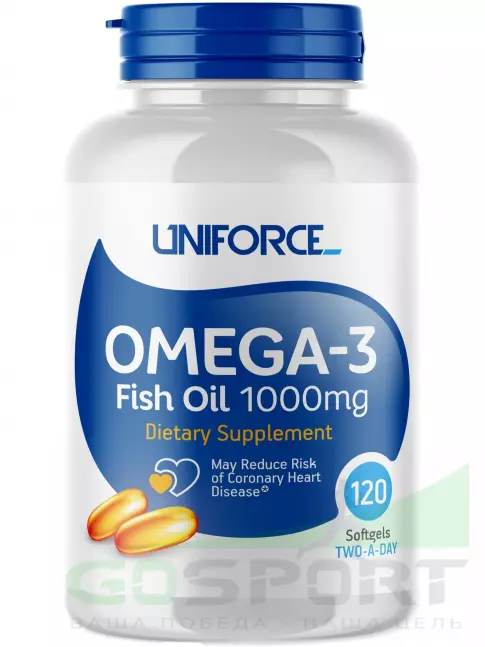 Омега-3 UNIFORCE Omega-3 1000 mg 120 капсул