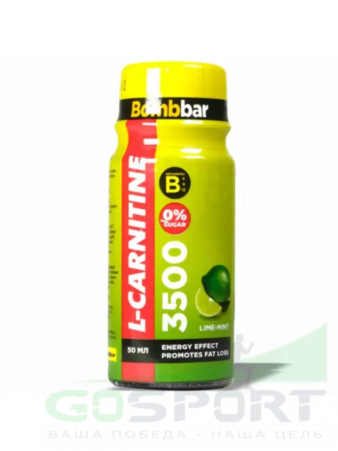 L-Карнитин жидкий BombBar L-Carnitine 3500 Shot 50 мл, Лайм - Мята L-Карнитин жидкий BombBar L-Carnitine 3500 Shot 50 мл, Лайм - Мята