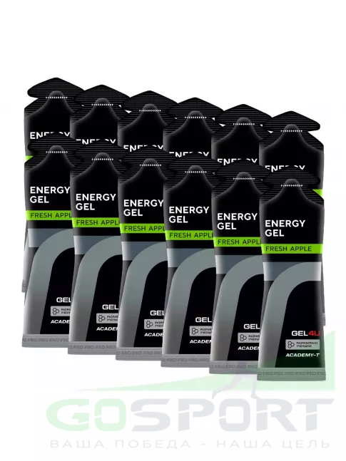 Гель питьевой GEL4U Energy GEL 12 x 60 г, Яблоко
