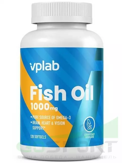 Омега-3 VP Laboratory Fish Oil, омега 3, витамины А, D, Е 120 капсул Омега-3 VP Laboratory Fish Oil, омега 3, витамины А, D, Е 120 капсул