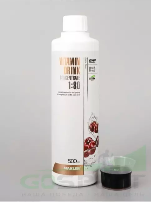 Витаминный комплекс MAXLER Vitamin Drink Concentrate 500 мл, Вишня Витаминный комплекс MAXLER Vitamin Drink Concentrate 500 мл, Вишня