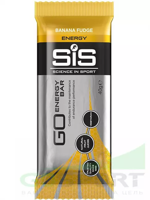 Энергетический батончик SCIENCE IN SPORT (SiS) GO Energy Bar 1 x 40 г, Банан Энергетический батончик SCIENCE IN SPORT (SiS) GO Energy Bar 1 x 40 г, Банан