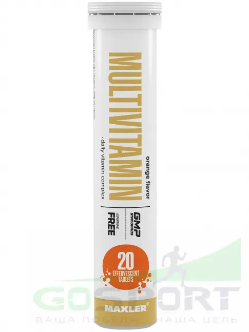 Витаминный комплекс MAXLER Multivitamin Effervescent 20 шипучих таблеток, Апельсин Витаминный комплекс MAXLER Multivitamin Effervescent 20 шипучих таблеток, Апельсин