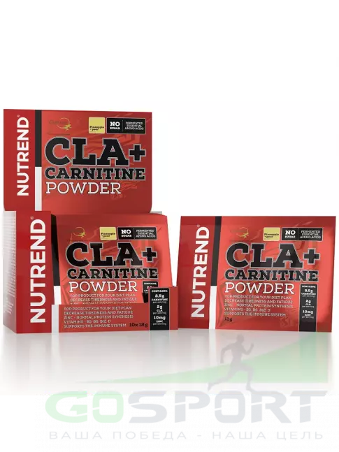 CLA, КЛА NUTREND CLA + CARNITINE POWDER 10 x 12 г, Ананас - Груша CLA, КЛА NUTREND CLA + CARNITINE POWDER 10 x 12 г, Ананас - Груша