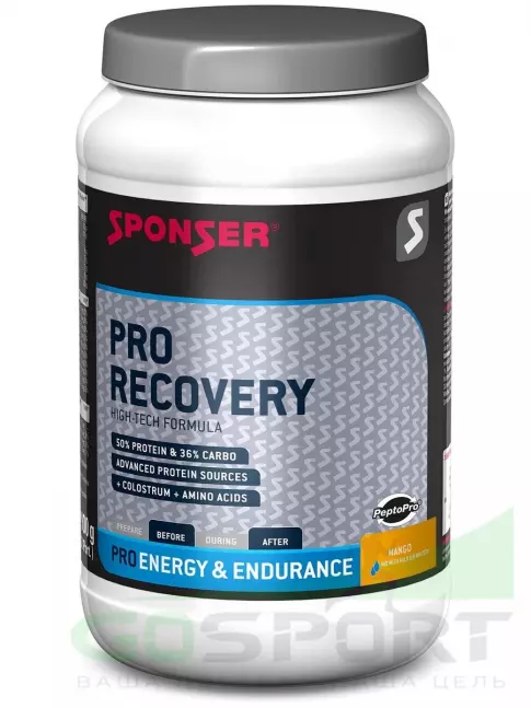 Восстановление SPONSER PRO RECOVERY 800 г, Манго Восстановление SPONSER PRO RECOVERY 800 г, Манго