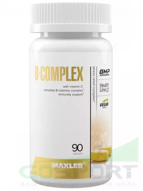 Витамины группы B MAXLER B-Complex 90 таблеток Витамины группы B MAXLER B-Complex 90 таблеток