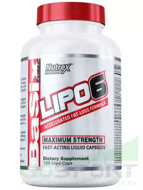 Жиросжигатель Nutrex Lipo-6 (BASIX с yohimbine) 120 жидкие капсулы Жиросжигатель Nutrex Lipo-6 (BASIX с yohimbine) 120 жидкие капсулы