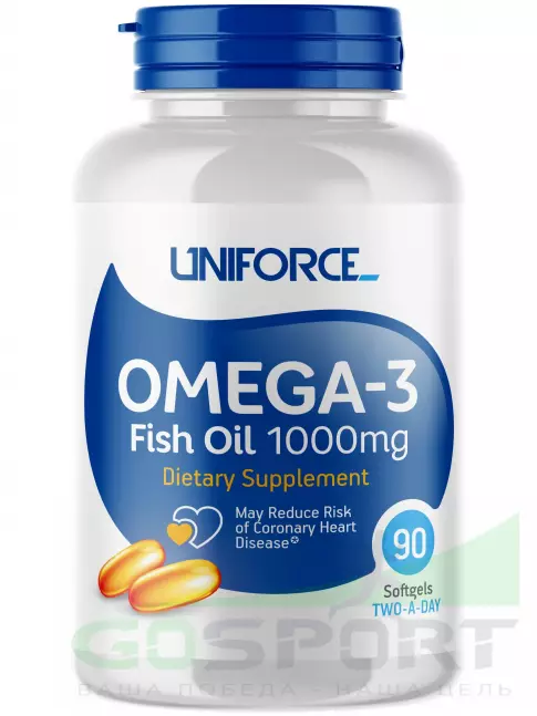 Омега-3 UNIFORCE Omega-3 1000 mg 90 капсул