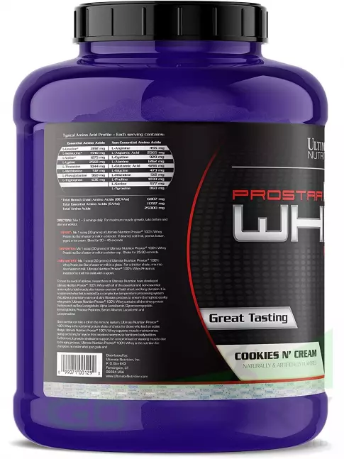 Сывороточный протеин Ultimate Nutrition Prostar Whey 2390 г, Печенье с кремом Сывороточный протеин Ultimate Nutrition Prostar Whey 2390 г, Печенье с кремом
