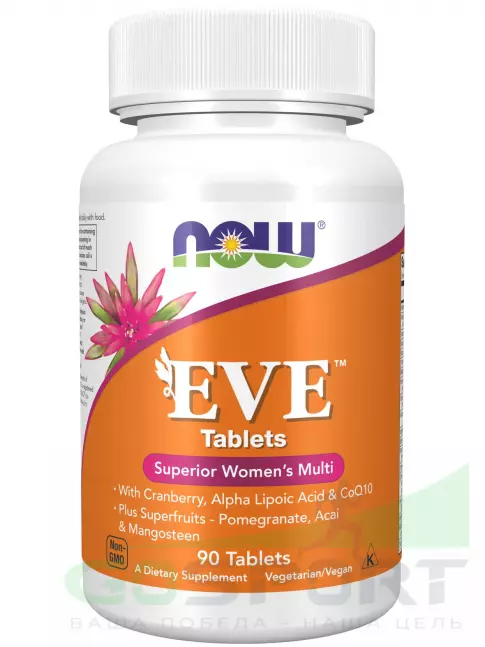 Витамины для женщин NOW Foods EVE Women's Multiple Vitamin 90 таблетки