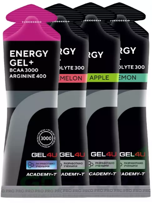 Гель питьевой GEL4U Energy Gel 4 х 60 г, 4 вкуса Гель питьевой GEL4U Energy Gel 4 х 60 г, 4 вкуса