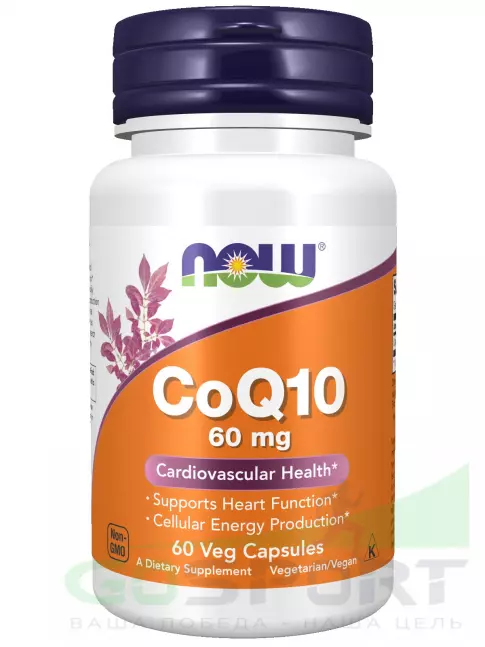 Коэнзим Q10 NOW Foods CoQ10 60 mg – Кофермент Q10 60 веган капсул Коэнзим Q10 NOW Foods CoQ10 60 mg – Кофермент Q10 60 веган капсул