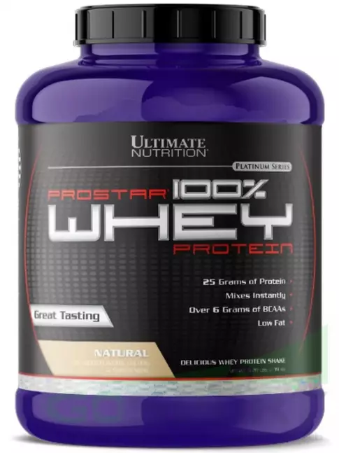 Сывороточный протеин Ultimate Nutrition Prostar Whey 2390 г, Натуральный Сывороточный протеин Ultimate Nutrition Prostar Whey 2390 г, Натуральный