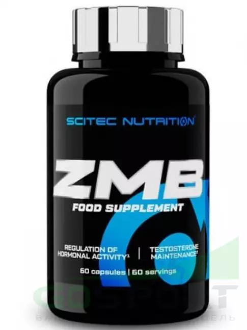 Магний+цинк+B6 Scitec Nutrition ZMB 60 капсул Магний+цинк+B6 Scitec Nutrition ZMB 60 капсул