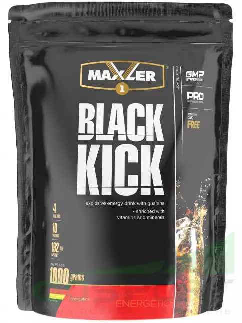 Кофеин MAXLER Black Kick 1000 г, Кола Кофеин MAXLER Black Kick 1000 г, Кола