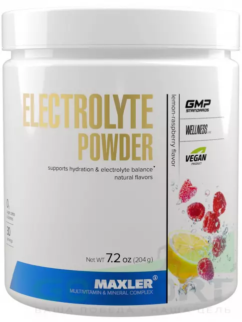 Изотоник MAXLER Electrolyte Powder 204 г, Лимон - Малина Изотоник MAXLER Electrolyte Powder 204 г, Лимон - Малина