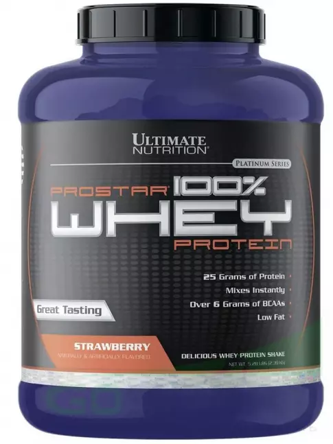 Сывороточный протеин Ultimate Nutrition Prostar Whey 2390 г, Клубника Сывороточный протеин Ultimate Nutrition Prostar Whey 2390 г, Клубника