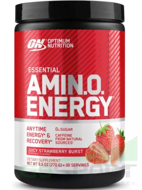 Аминокислоты Optimum Nutrition Essential Amino Energy 270 г, Клубничный взрыв Аминокислоты Optimum Nutrition Essential Amino Energy 270 г, Клубничный взрыв