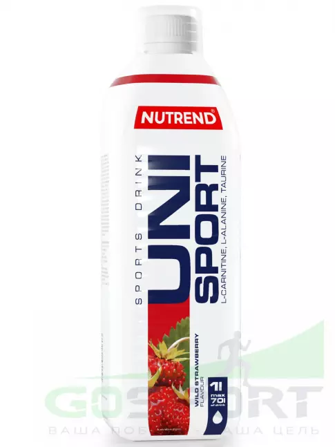 Изотоник NUTREND Unisport 1000 мл, Лесная клубника Изотоник NUTREND Unisport 1000 мл, Лесная клубника