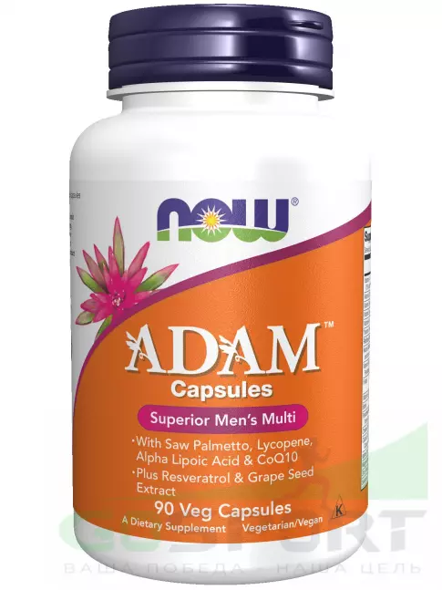 Витамины для мужчин NOW Foods Adam 90 веган капсул Витамины для мужчин NOW Foods Adam 90 веган капсул