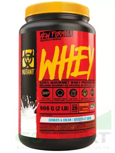 Сывороточный протеин Mutant Whey 908 г, Печенье с Кремом Сывороточный протеин Mutant Whey 908 г, Печенье с Кремом