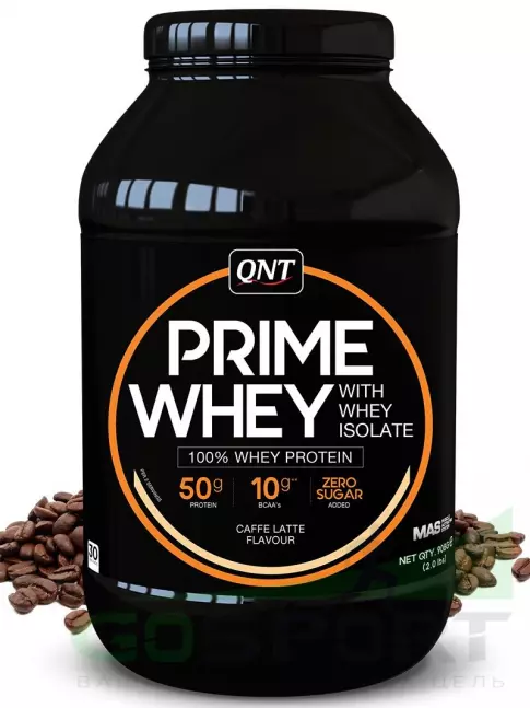 Комплексный протеин QNT PRIME WHEY 908 г, Кофе латте