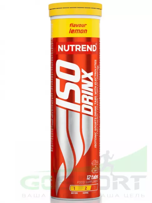 Изотоник NUTREND Isodrinx Tabs 2 тубы, Лимон Изотоник NUTREND Isodrinx Tabs 2 тубы, Лимон