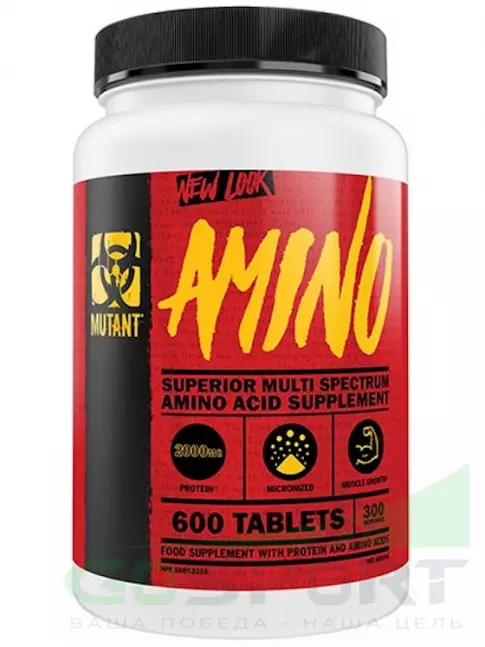Аминокислоты Mutant Amino 600 таблеток Аминокислоты Mutant Amino 600 таблеток