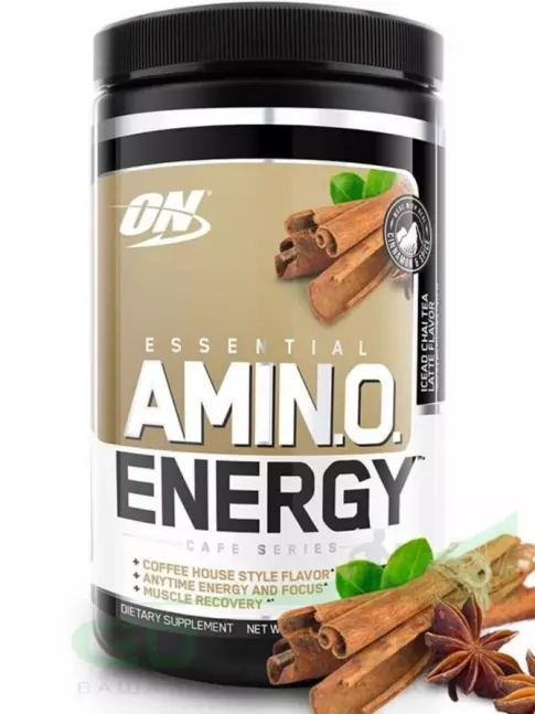 Аминокислоты Optimum Nutrition Essential Amino Energy 270 г, Пряный чай латте Аминокислоты Optimum Nutrition Essential Amino Energy 270 г, Пряный чай латте