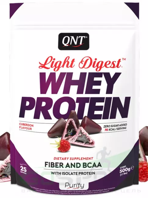 Комплексный протеин QNT Light Digest Whey Protein 500 г, Кьюбердон Комплексный протеин QNT Light Digest Whey Protein 500 г, Кьюбердон